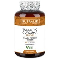 Cúrcuma complex con jengibre y pimienta negra orgánica